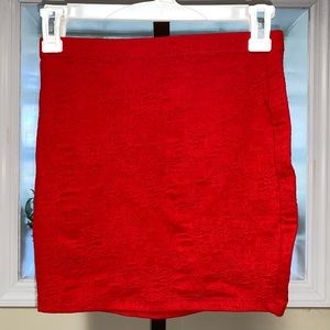 Red Mini Skirt